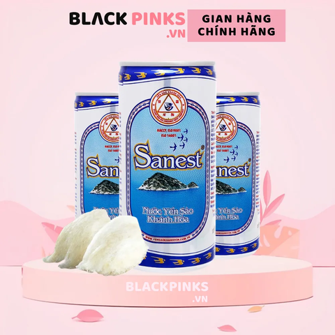 Khay 30 lon nước yến sào Khánh Hoà Sanest không đường 190ml