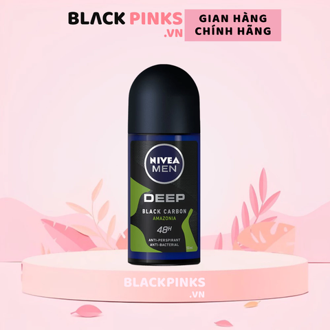 Lăn khử mùi Nivea Men than hoạt tính hương rừng 50ml