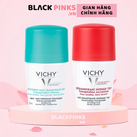 Lăn khử mùi Vichy ngăn mồ hôi, giữ khô thoáng suốt 48H/72H 50ml