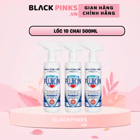Lốc 10 chai dung dịch vệ sinh diệt khuẩn đa năng Fujion 500ml