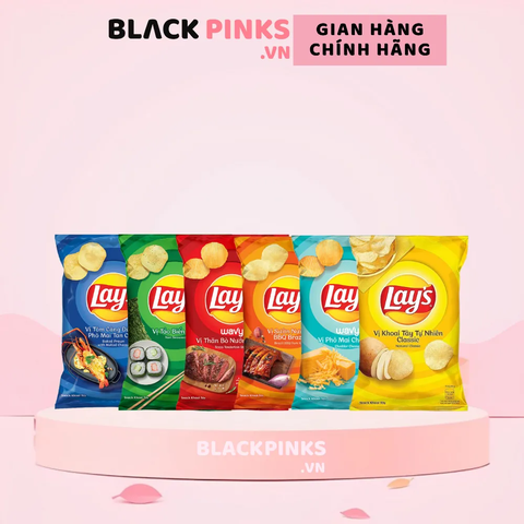 Lốc 10 gói snack khoai tây Lay's mix vị 32g