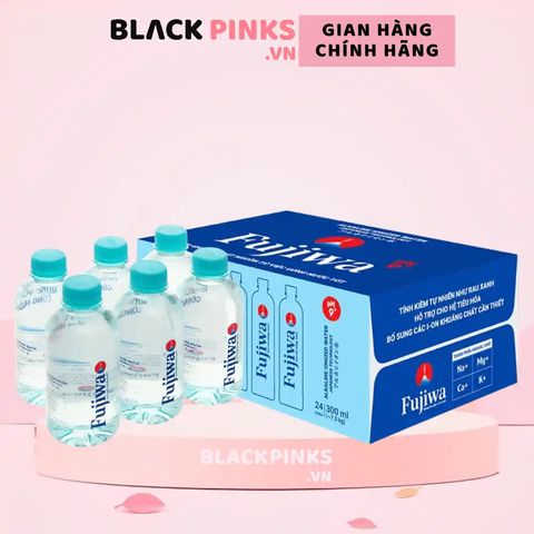 Lốc 12 chai nước pH8 bổ sung kiềm Fujiwa 300ml