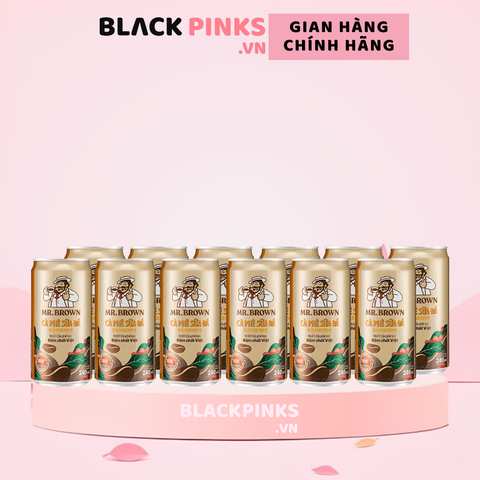 Lốc 12 lon cà phê sữa đá Mr.Brown 240ml