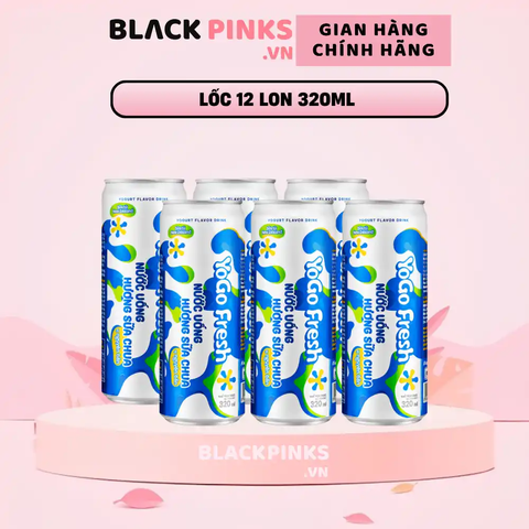 Lốc 12 lon nước uống sữa chua Yogo 320ml