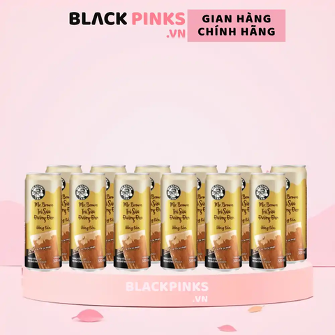 Lốc 12 lon trà sữa Mr.Brown đường đen 320ml