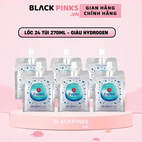 Lốc 24 túi nước uống giàu hydrogen Fujiwa 270ml