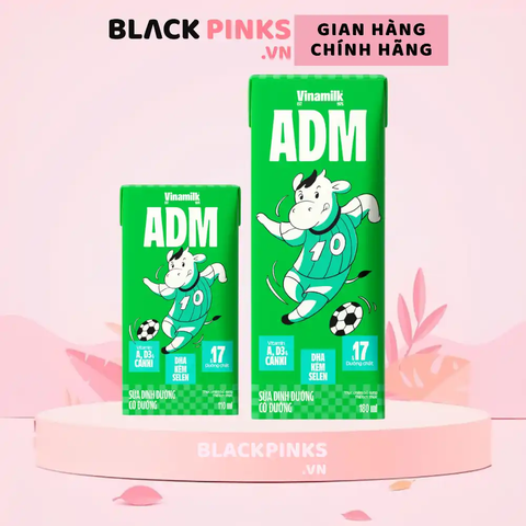 Lốc 4 hộp sữa dinh dưỡng Vinamilk ADM có đường 110/180ml