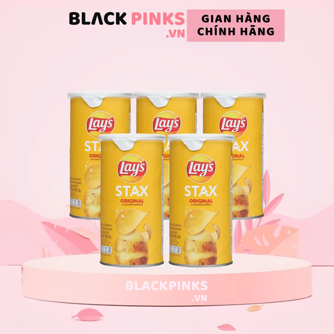 Lốc 5 hộp snack khoai tây Lay's Stax vị tự nhiên 65g