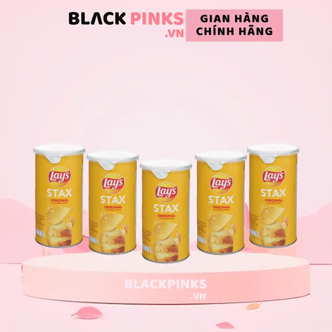 Lốc 5 hộp snack khoai tây Lay's Stax vị tự nhiên 65g