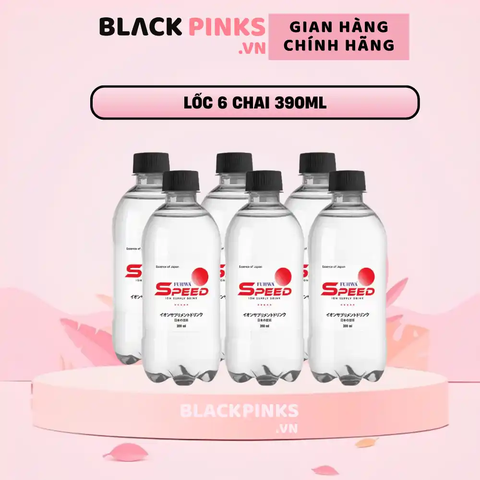 Lốc 6 chai nước uống bổ sung ion Fujiwa Speed 390ml