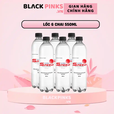 Lốc 6 chai nước uống bổ sung ion Fujiwa Speed 550ml