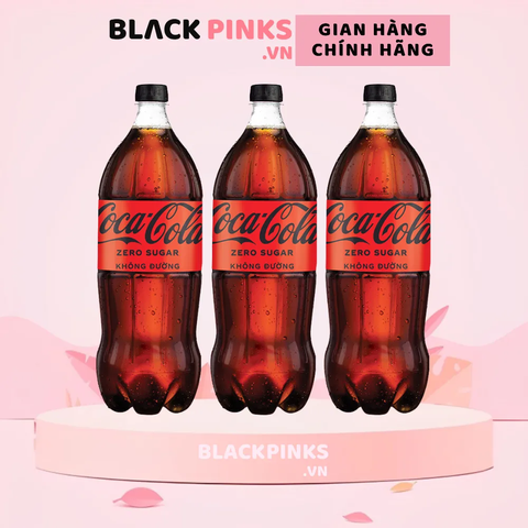 Thùng 12 chai nước ngọt Coca Cola zero sugar 1.5L