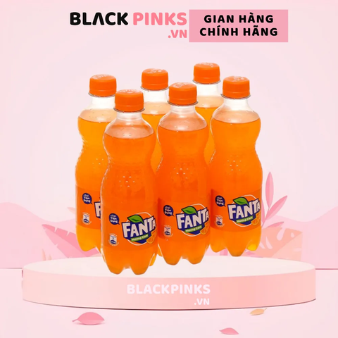 Lốc 6 chai nước ngọt Fanta cam 390ml