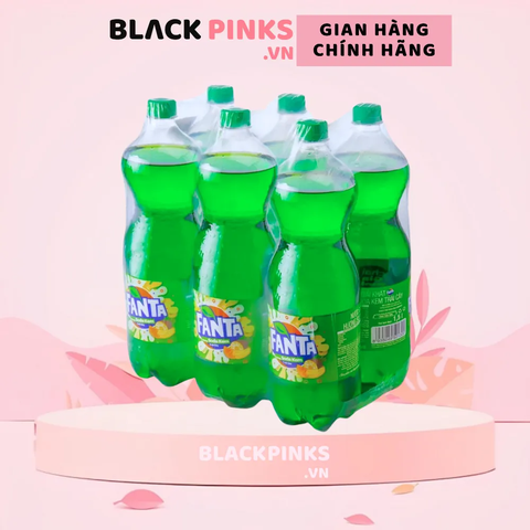 Lốc 6 chai nước ngọt Fanta soda kem 1.5L