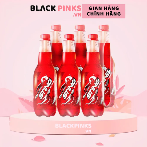Lốc 6 chai nước tăng lực Sting hương dâu 500ml
