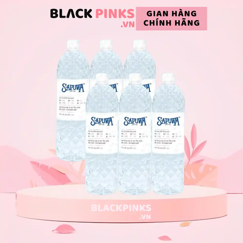 Lốc 6 chai nước uống tinh khiết Sapuwa 1500ml