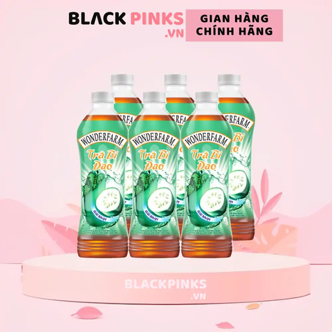 Lốc 6 chai trà bí đao Wonderfarm chai 440ml