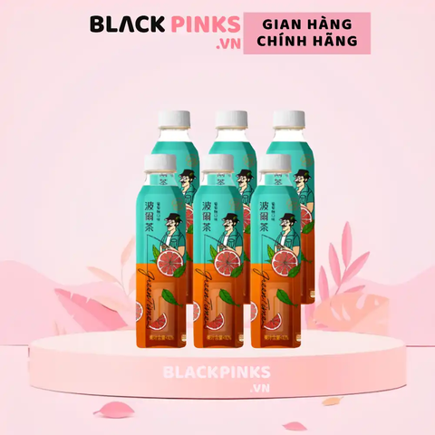 Lốc 6 chai trà Green Time hương bưởi 580ml