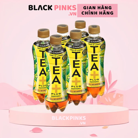 Lốc 6 chai trà ô long TEA+ Plus vị chanh 450ml