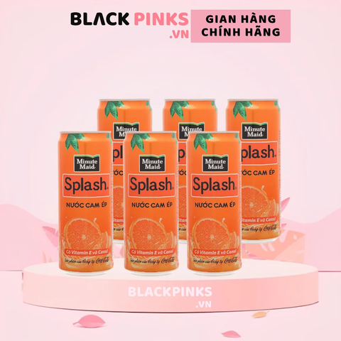 Lốc 6 lon nước cam có tép Teppy Minute Maid 320ml