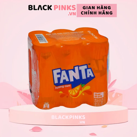 Lốc 6 lon nước ngọt Fanta cam 320ml