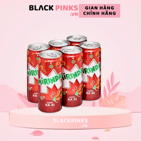 Lốc 6 lon nước ngọt Mirinda xá xị 320ml
