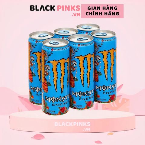 Lốc 6 lon nước tăng lực Monster Energy Mango vị xoài 355ml