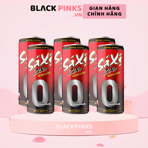 Lốc 6 lon sá xị zero Chương Dương 320ml