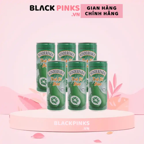 Lốc 6 lon trà bí đao Wonderfarm 240 ml