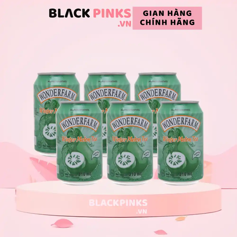 Lốc 6 lon trà bí đao Wonderfarm 310 ml