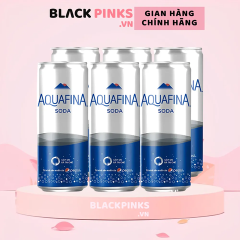 Lốc 6 lon nước soda Aquafina 320ml