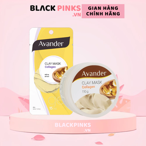 Mặt nạ Avander đất sét Collagen làm căng mịn da 15ml/110g.