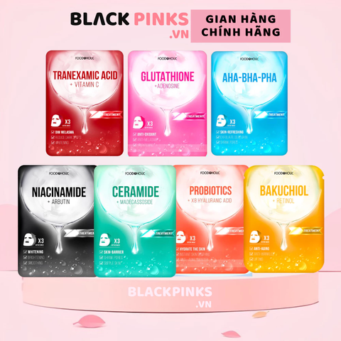 Mặt nạ Foodaholic nicainamide/ ceramide/ probiotics/ bakuchiol/ T.X.A/ glutathione/  Acid 23ml