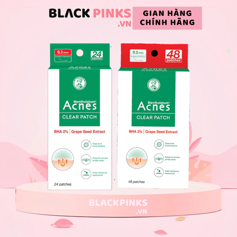 Miếng dán mụn Acnes giúp giảm mụn sưng viêm 24 miếng/ 48 miếng