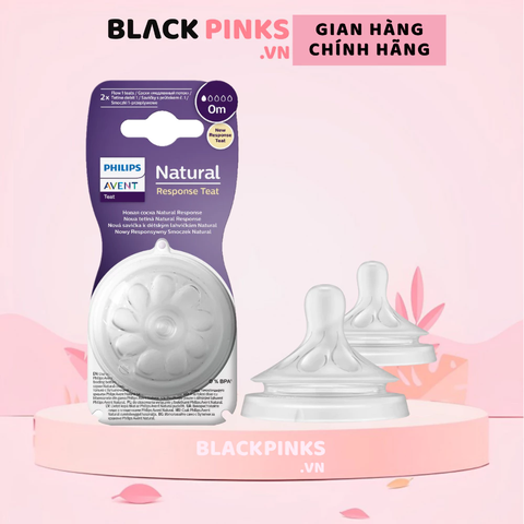 Núm ty mô phỏng tự nhiên mới hiệu Philips Avent cho trẻ từ 0 - 9 tháng tuổi (vỉ đôi)