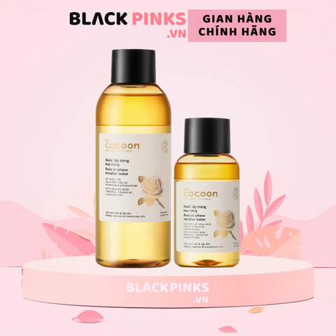 Nước tẩy trang Cocoon hoa Hồng cấp ẩm da 140ml/310ml