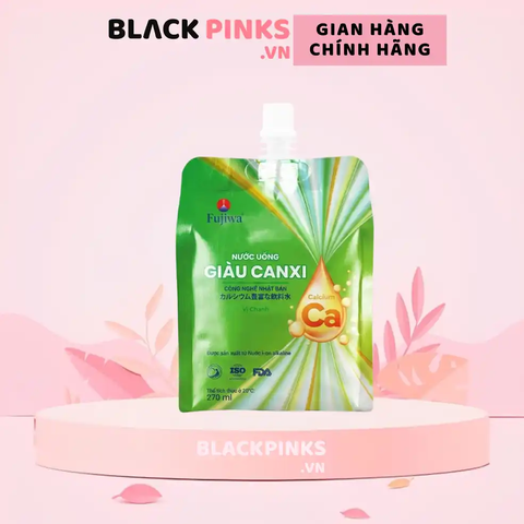 Nước uống giàu canxi Fujiwa vị chanh túi 270ml