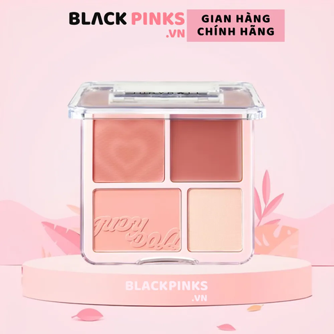 Phấn má & phấn bắt sáng 4 ô Judydoll 9g (nhiều màu)