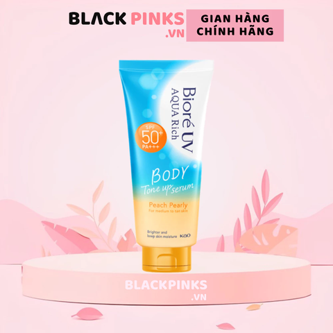 Serum chống nắng dưỡng thể Bioré Peach Pearly 130ml