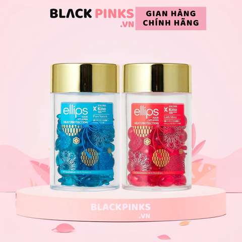 Serum dưỡng tóc Ellips Vitamin hương hoa sen nước /ngọt ngào hũ 50 viên