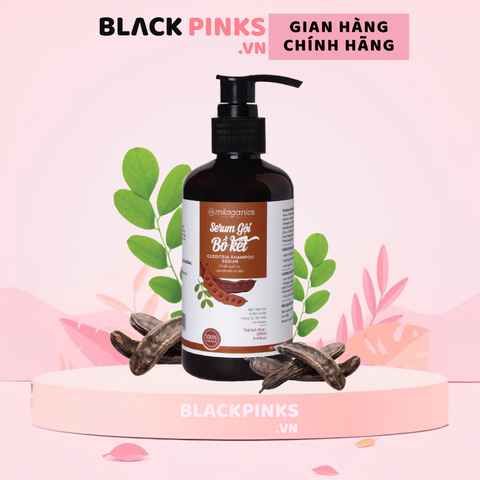 Serum gội Bồ Kết Milaganics đen mượt óng ả 250ml
