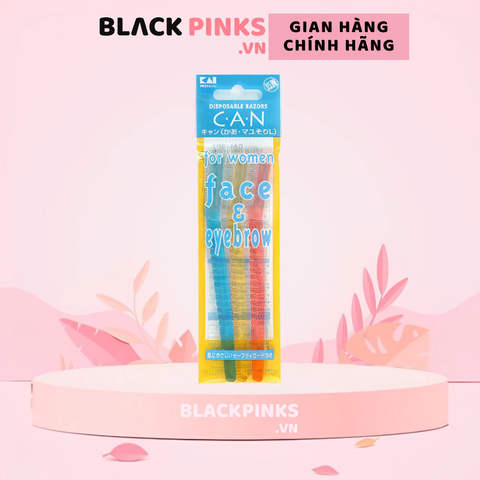 Set 3 dao cạo lông mặt & lông mày KAI lưỡi đơn #CAL-3P