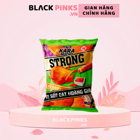 Snack khoai tây Koikeya Karamucho Strong lát sốt cay hoàng gia gói 25g