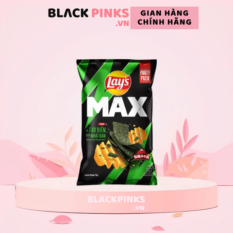 Snack khoai tây Lay's Max vị tảo biển kiểu Nhật Bản gói 42g