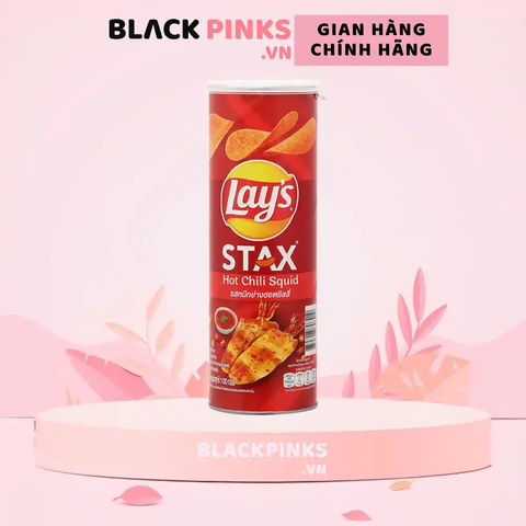 Snack khoai tây Lay's Stax vị mực sốt cay hộp 100g