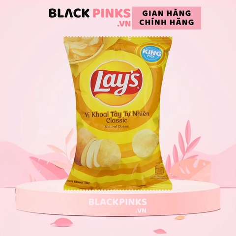 Snack khoai tây Lay's vị tự nhiên gói 90g