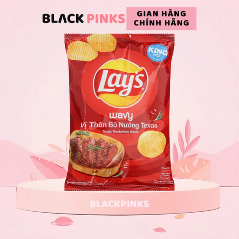 Snack khoai tây Lay's Max vị thăn bò Texas gói 90g