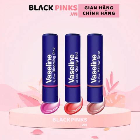Son dưỡng có màu Vaseline hồng cam êm dịu /đỏ tươi tắn /hồng ngọt ngào 3g