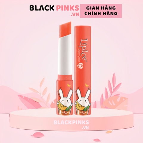 Son dưỡng LipIce thỏ bảy màu hương trà đào, hồng cam 2.4g