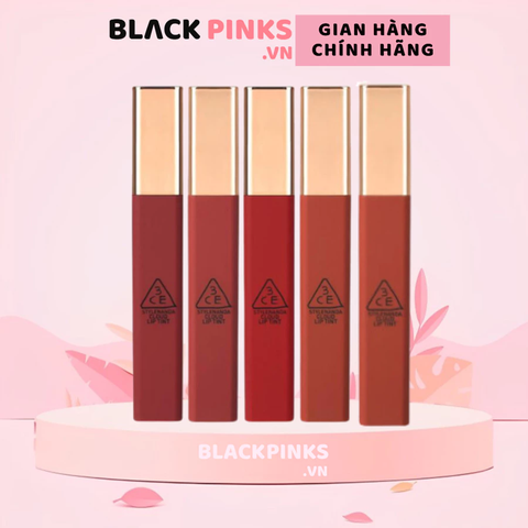 Son kem lì 3CE mịn nhẹ Peach Tease/Needful /Macaron Red/Immanence/Live A Little 4g